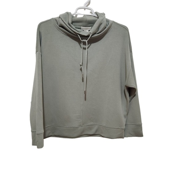 Cynthia Rowley Cowl Neck Sweatshirt Sage Green Soft Women's Size XL - Picture 8 of 12